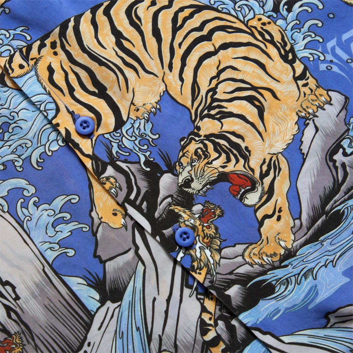 Maharishi WATER TIGER CAMP COLLAR SHIRT 3 Maharishi WATER TIGER CAMP COLLAR SHIRT - Image 3