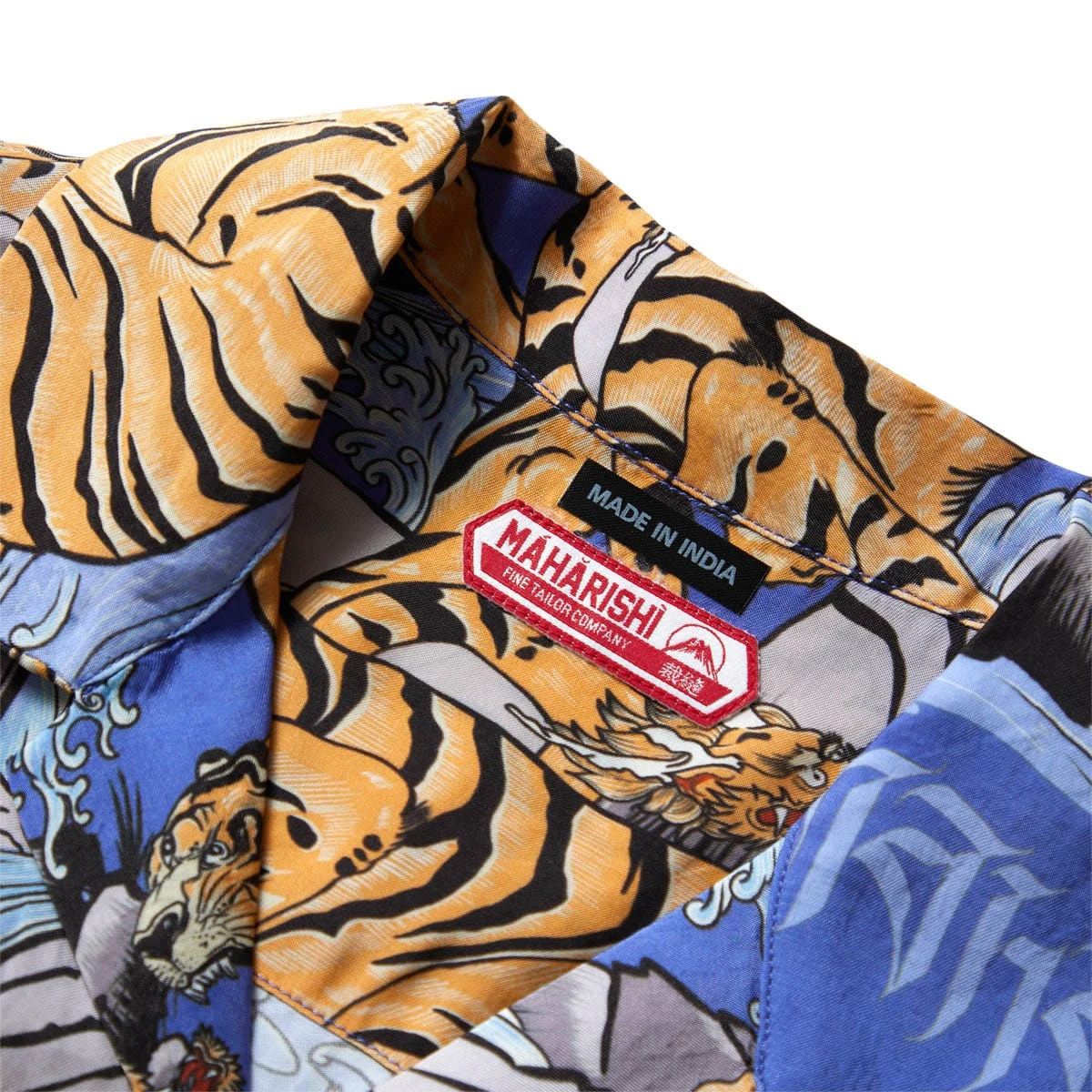 Maharishi WATER TIGER CAMP COLLAR SHIRT 4 Maharishi WATER TIGER CAMP COLLAR SHIRT - Image 4
