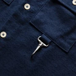 FLANNEL BUTTON DOWN SHIRT -Apparel Promotion Store ReeseCooperFLANNELBUTTONDOWNSHIRTNAVYBLUESTS00068 4