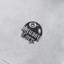 Stüssy 8 BALL CORP. HOODIE -Apparel Promotion Store STUSSY8BALLCORP.HOODASHHEATHERS1924868 4