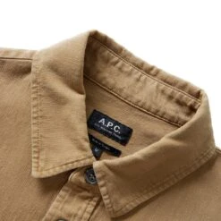 A.P.C. BASILE OVERSHIRT -Apparel Promotion Store a.p.c.SURCHEMISEBASILEBROWNMCOEXJ H02709 3