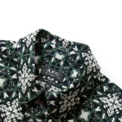 A.P.C. SURCHEMISE LEO SHIRT -Apparel Promotion Store a.p.c.SURCHEMISELEOGREENMCOFAT H02698 3