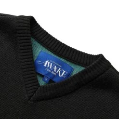 FLORAL SWEATER VEST -Apparel Promotion Store awakenyFLORALSWEATERVESTBLACKSAWK FW22 KN003 4