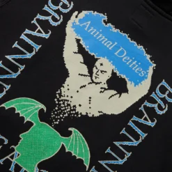 ANIMAL DEITIES HOODIE -Apparel Promotion Store braindeadANIMALDIETIESHOODIEBLACKSBDF22T09002548BK01 5