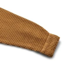 WAFFLE SNAP FRONT SHIRT -Apparel Promotion Store braindeadWAFFLESNAPFRONTSHIRTLIGHTBROWNSBDF22T22001365BR02 3