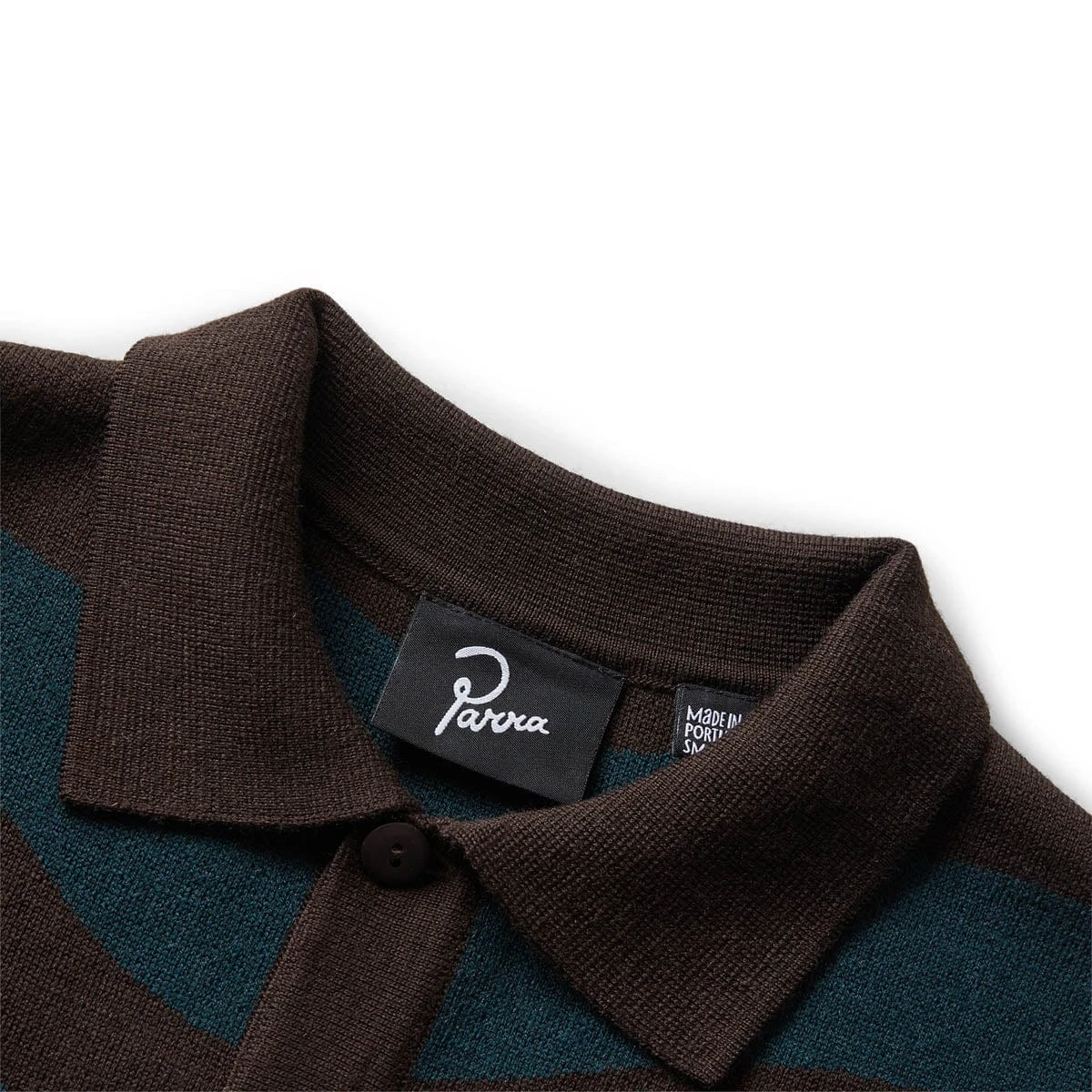 ONE WEIRD WAVE KNITTED POLO SHIRT 4 ONE WEIRD WAVE KNITTED POLO SHIRT - Image 4
