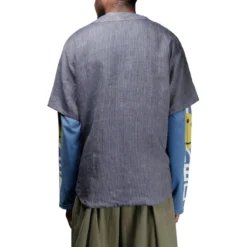 IDG LINEN BAMBOO STRIPE BASEBALL SHIRT -Apparel Promotion Store ca96843a8422cfa7f27a8c026b0eeb6b