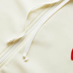 Comme Des Garçons Play PLAY ZIP HOODED SWEATSHIRT -Apparel Promotion Store commedesgarconsPLAYZIPHOODEDSWEATSHIRTIVORYMP1T172 4