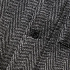 Fred Perry MIE HERRINGBONE OVERSHIRT -Apparel Promotion Store fredperryMIEHERRINGBONEOVERSHIRTBLACKSM4871 5