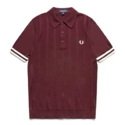 Fred Perry TIPPING TEXTURE KNITTED SHIRT