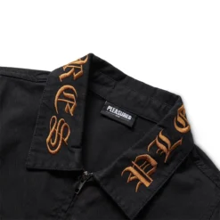 Pleasures TEMPER WORK JACKET -Apparel Promotion Store pleasuresTEMPERWORKJACKETBLACKSP22F029 3