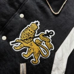 VALUE THE WORKING CLASS STADIUM JACKET -Apparel Promotion Store sasquatchfabrixVALUETHEWORKINGCLASSSTADIUMJACKETBLACKM22AW JKM 011 02 3