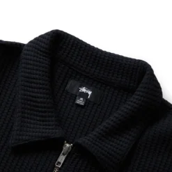 Stüssy BIG THERMAL ZIP SHIRT -Apparel Promotion Store stussyBIGTHERMALZIPSHIRTBLACKM1140317 3