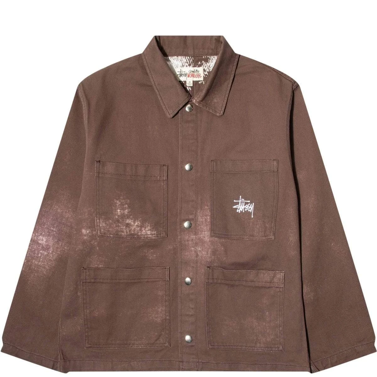 Stüssy SPOTTED BLEACH CHORE JACKET 1 Stüssy SPOTTED BLEACH CHORE JACKET