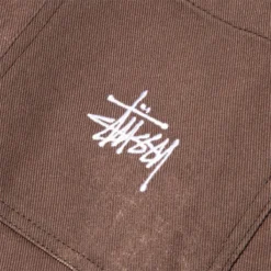 Stüssy SPOTTED BLEACH CHORE JACKET 5 Stüssy SPOTTED BLEACH CHORE JACKET -Apparel Promotion Store stussyspottedbleachchorejacketbrownm115575 3