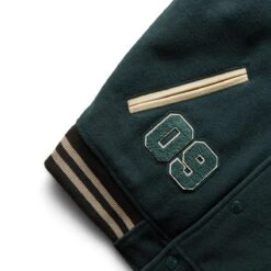RECORDS VARSITY JACKET GREEN S -Apparel Promotion Store thisisneverthatRECORDSVARSITYJACKETGREENSTN223LOWHS01 3